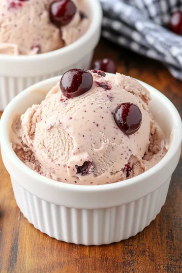 Chocolate Cherry Ice Cream Recipe