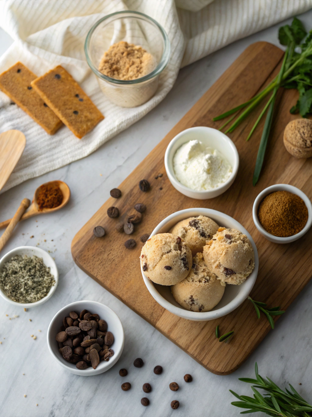 Chocolate Chip Cookie Ice Cream Treats ingredients