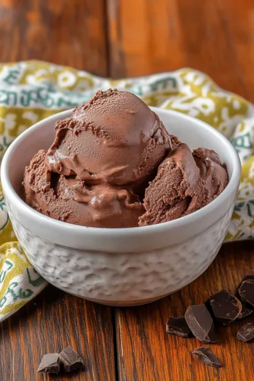 Chocolate Cottage Cheese Ice Cream