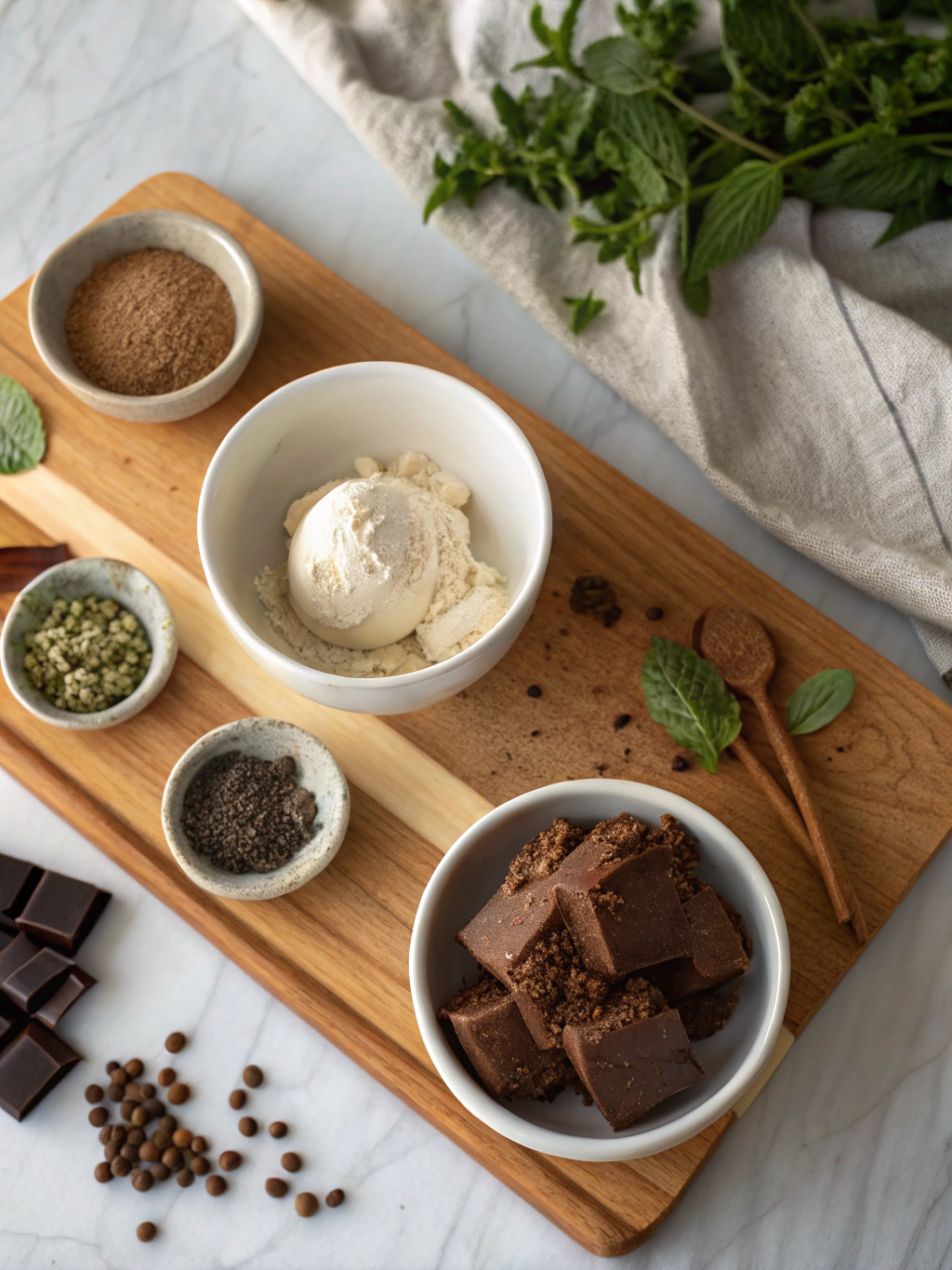 Chocolate Cottage Cheese Ice Cream ingredients