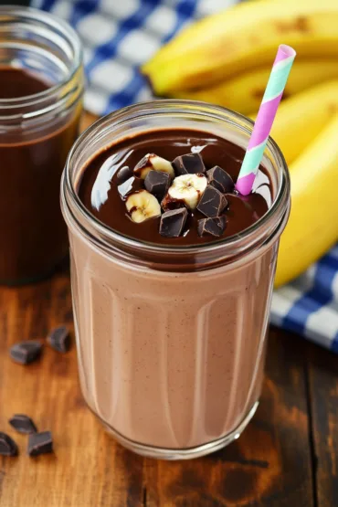 Chocolate Peanut Butter Banana Smoothie