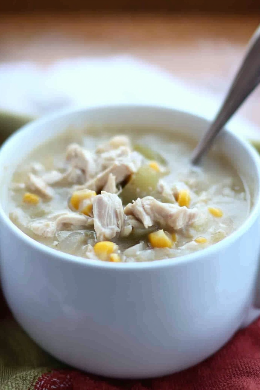 Chunky Chicken Corn Chowder Final Dish Presentation