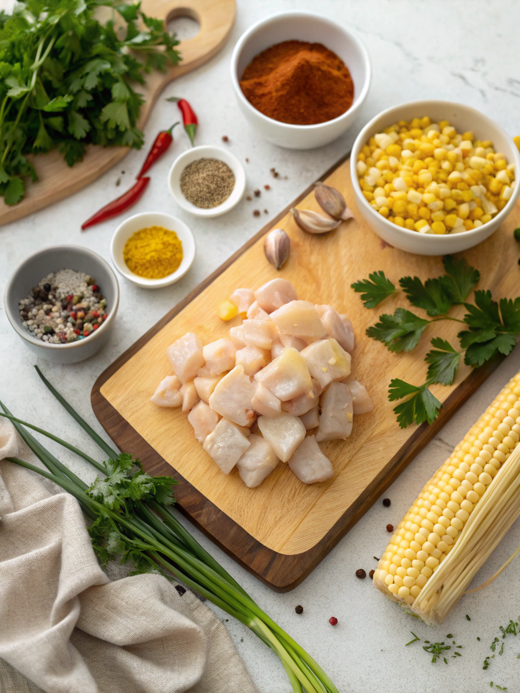 Chunky Chicken Corn Chowder ingredients