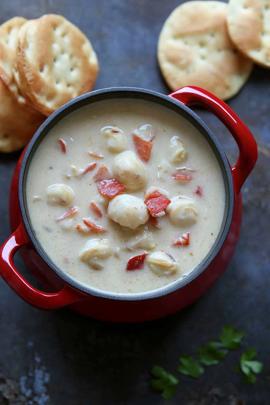 Chunky Clam Chowder Recipe Final Dish Presentation