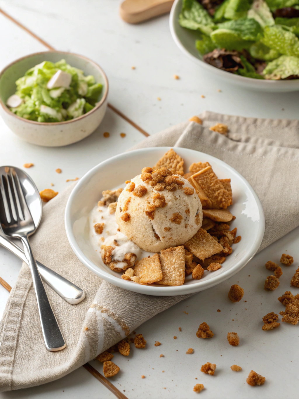Cinnamon Toast Crunch Ice Cream serving suggestion