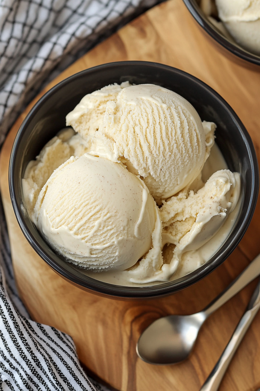 Coffee Ice Cream Recipe Final Dish Presentation