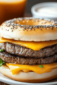 Copycat McDonald's Steak Bagel
