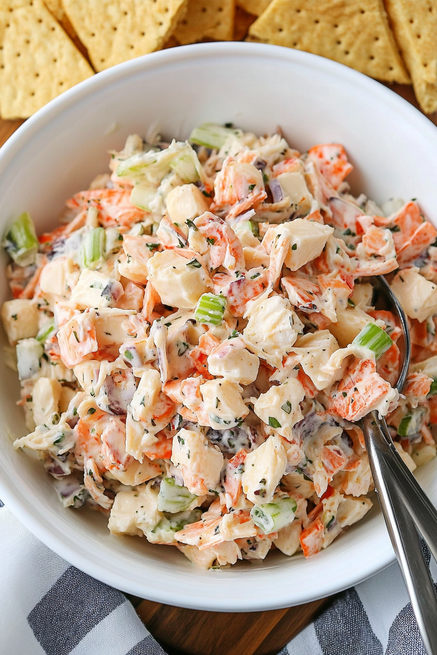 Crab Salad Recipe Final Dish Presentation