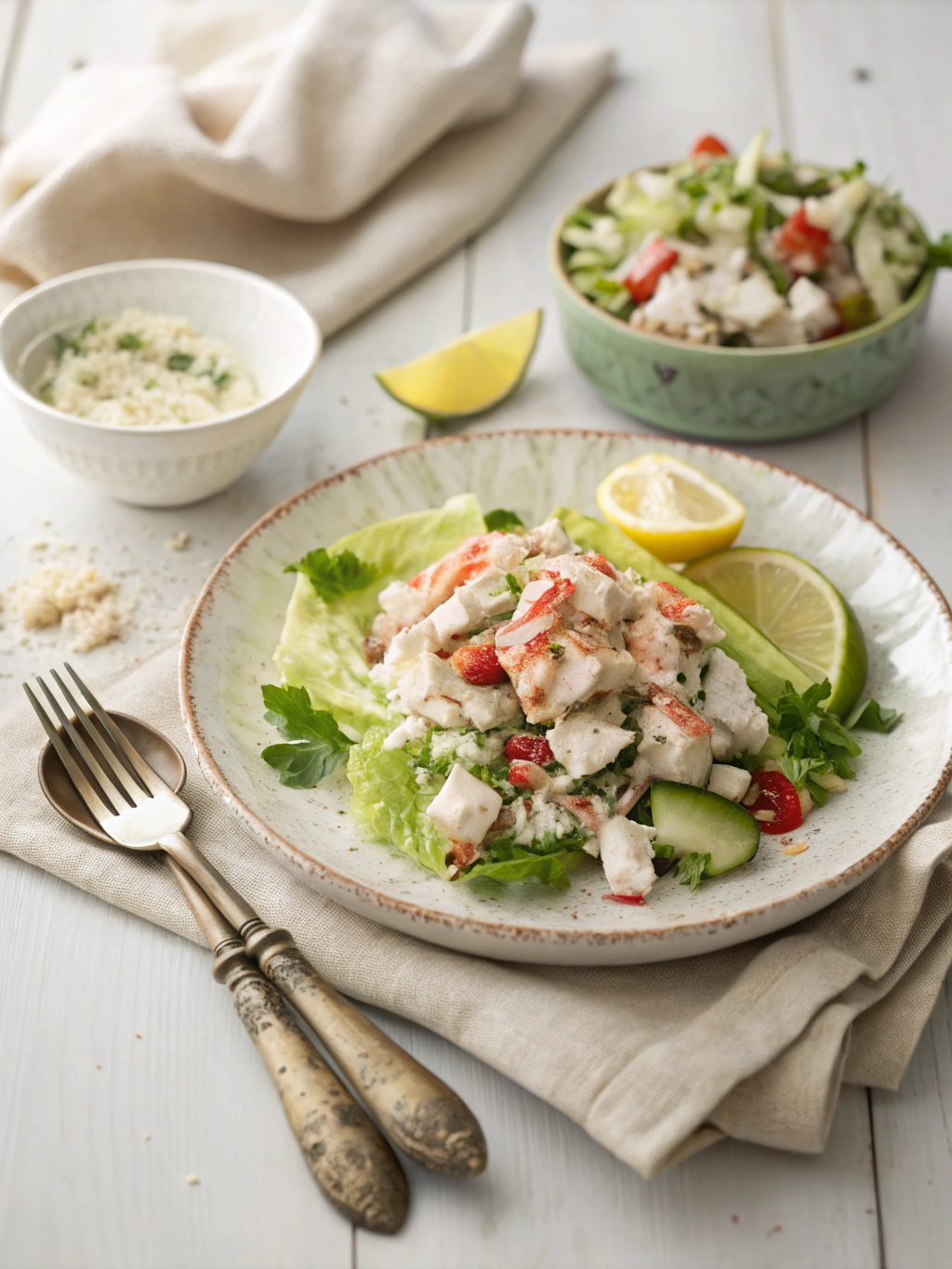 Crab Salad Recipe serving suggestion
