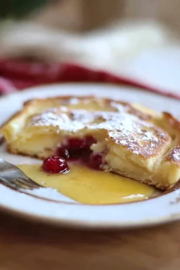 Cranberry Almond German Pancakes