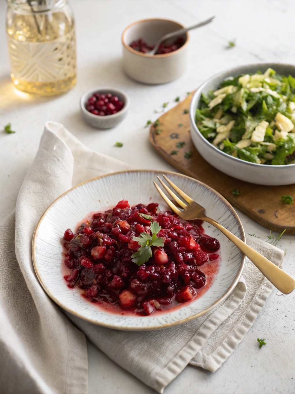 Cranberry Chutney Recipe serving suggestion