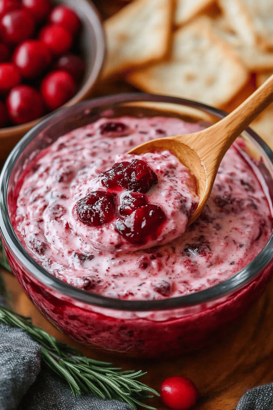Cranberry Jalapeno Dip Recipe Final Dish Presentation