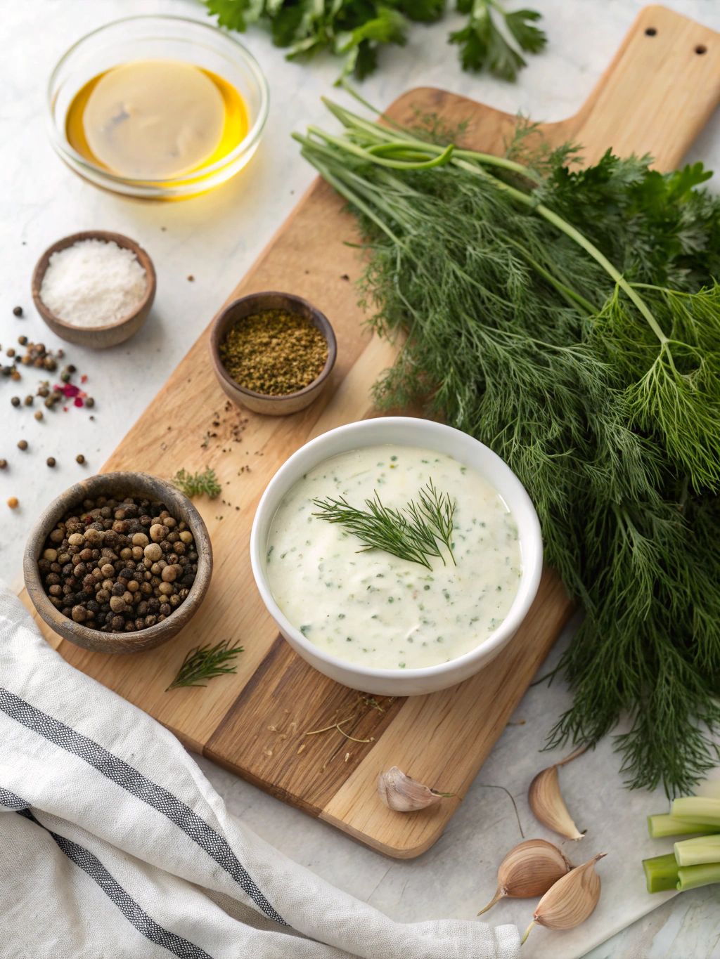 Creamy Dill Sauce ingredients