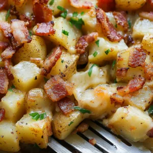 Crispy Cheese Bacon Potatoes: 7 Reasons They're Your New Go-To Side! 2 Crispy Cheese Bacon Potatoes