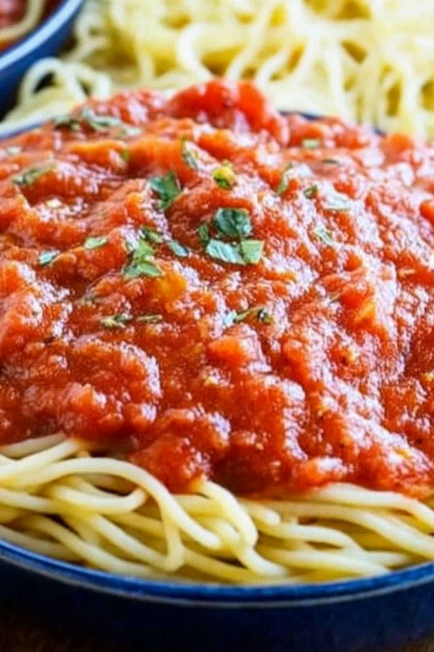 Five-Minute Marinara Final Dish Presentation