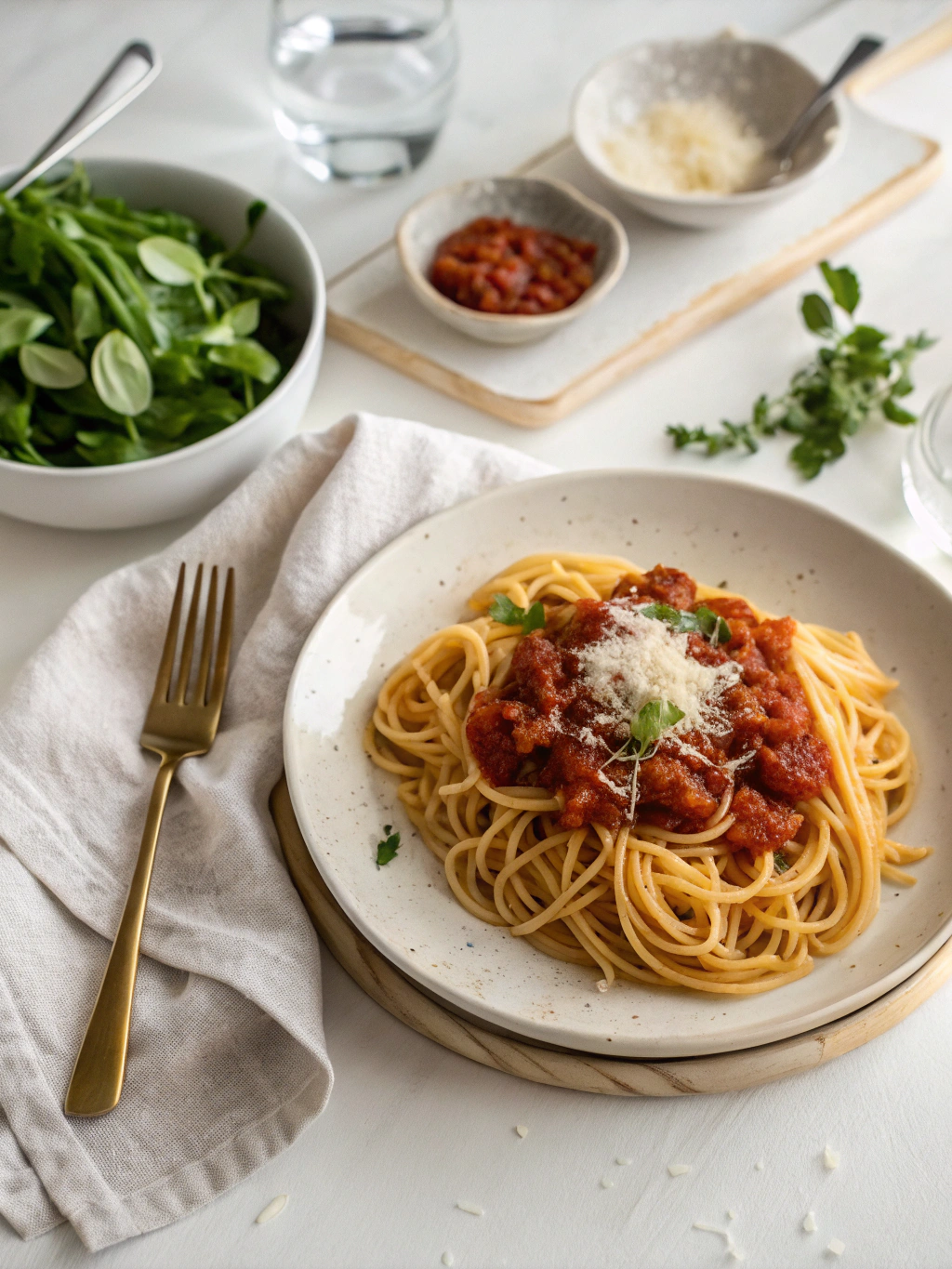 Five-Minute Marinara serving suggestion
