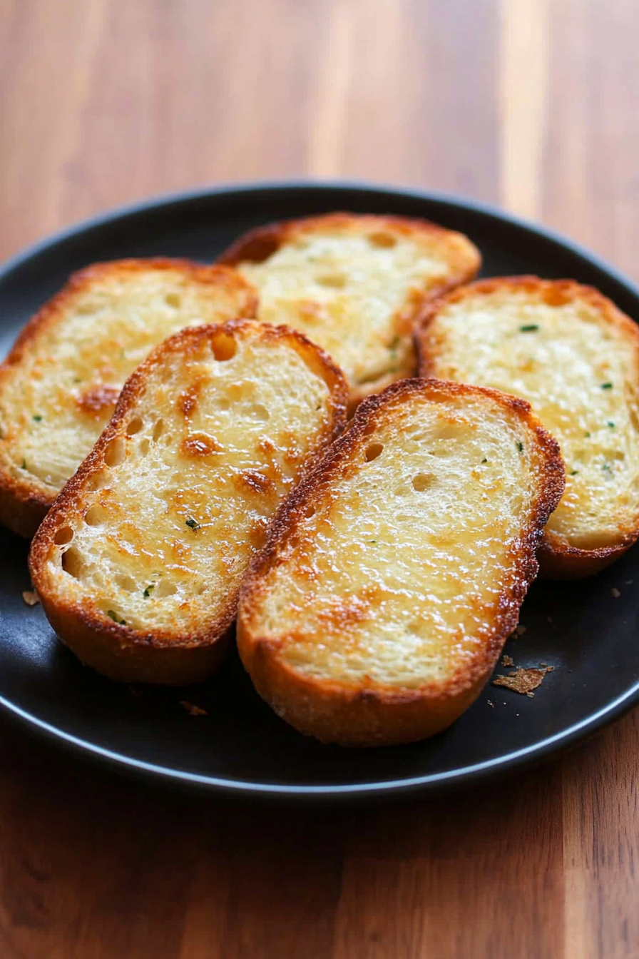 Garlic Bread Recipe Final Dish Presentation