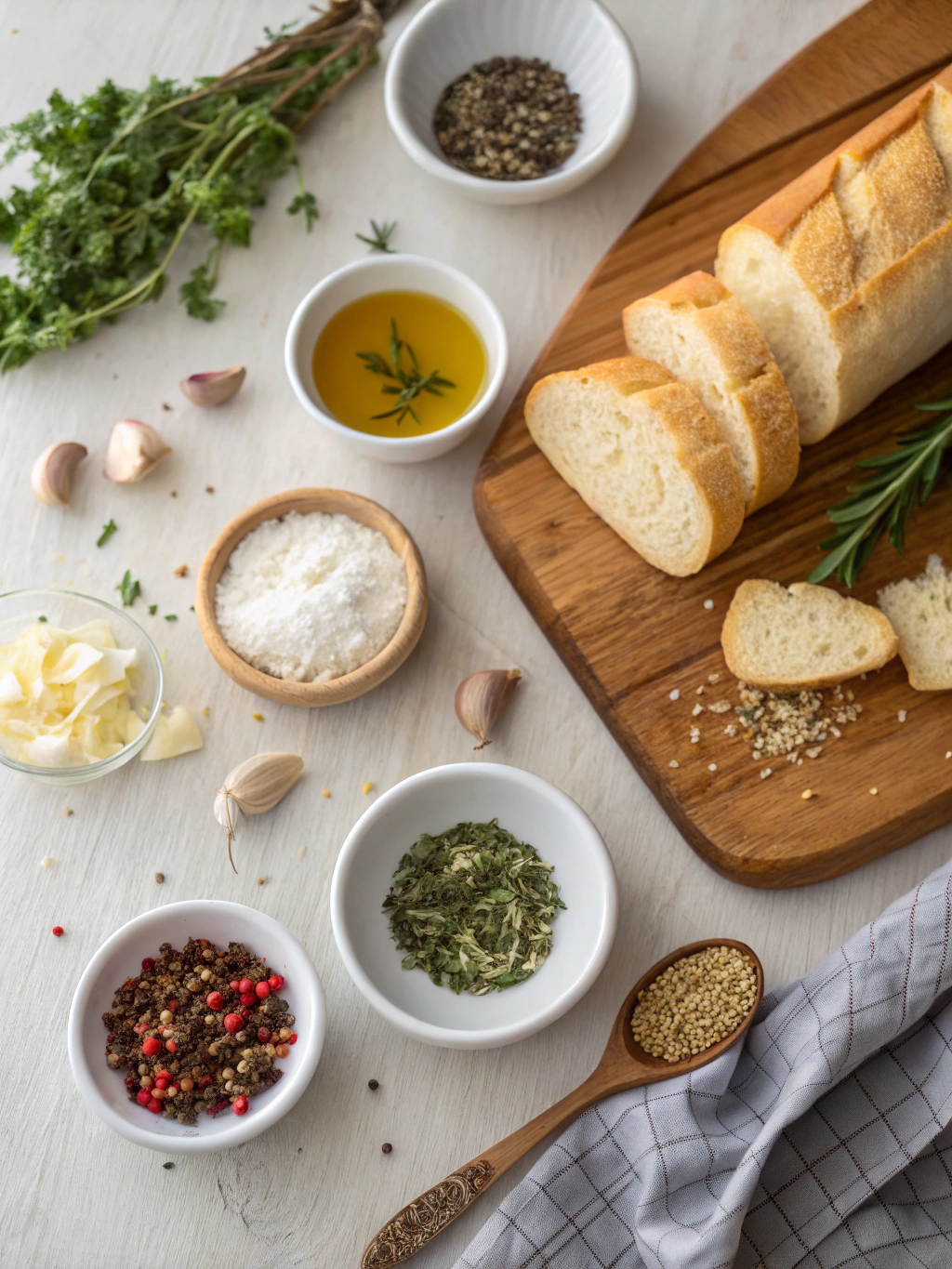 Garlic Bread Recipe ingredients