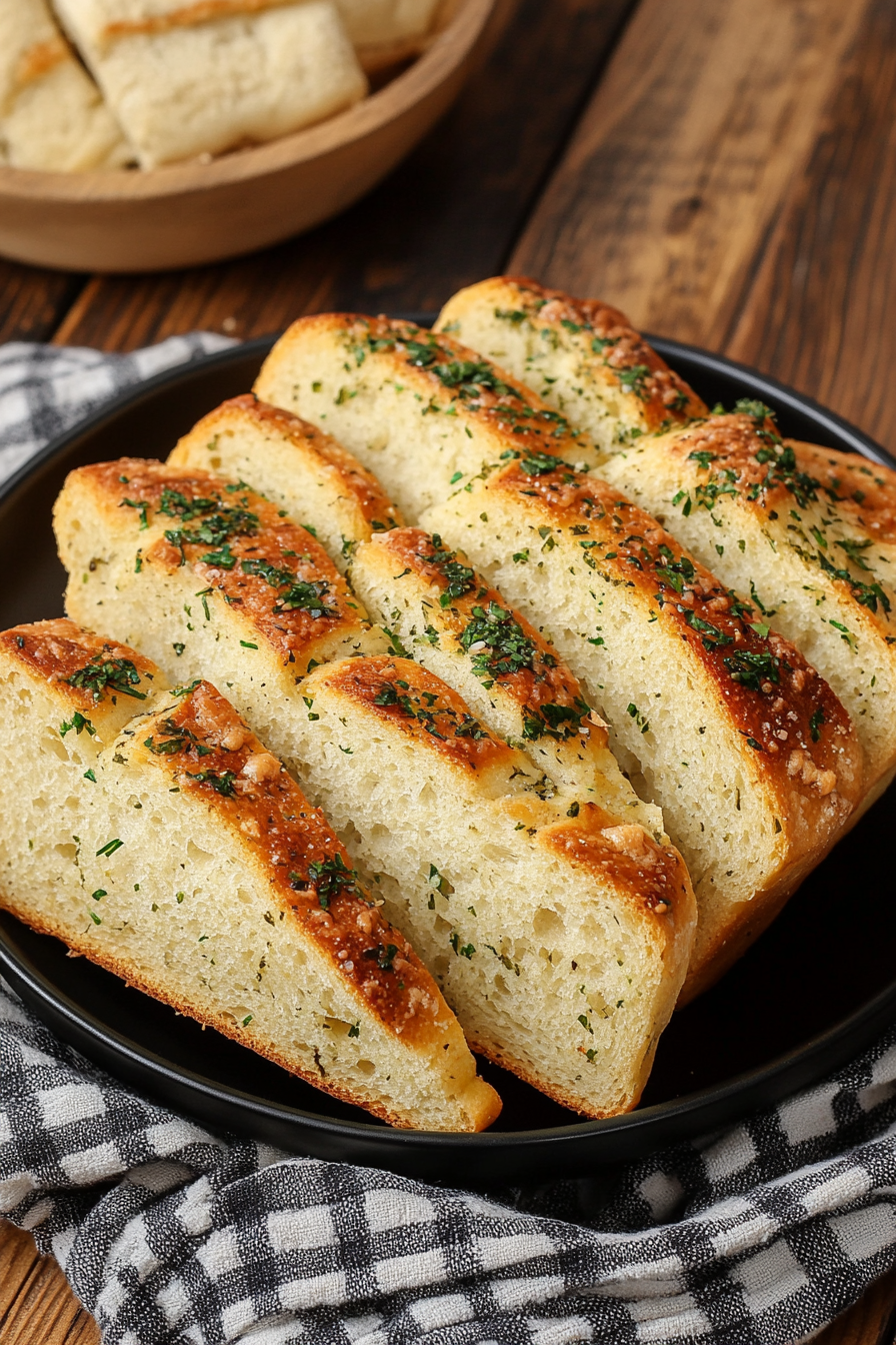 Garlic Herb Bread Recipe Final Dish Presentation