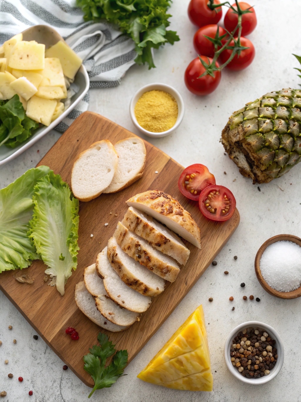 Hawaiian Grilled Chicken Sandwiches ingredients