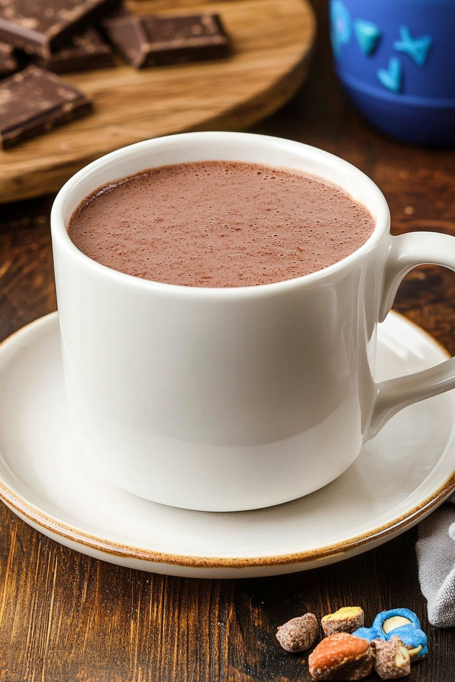 Homemade Hot Chocolate Final Dish Presentation