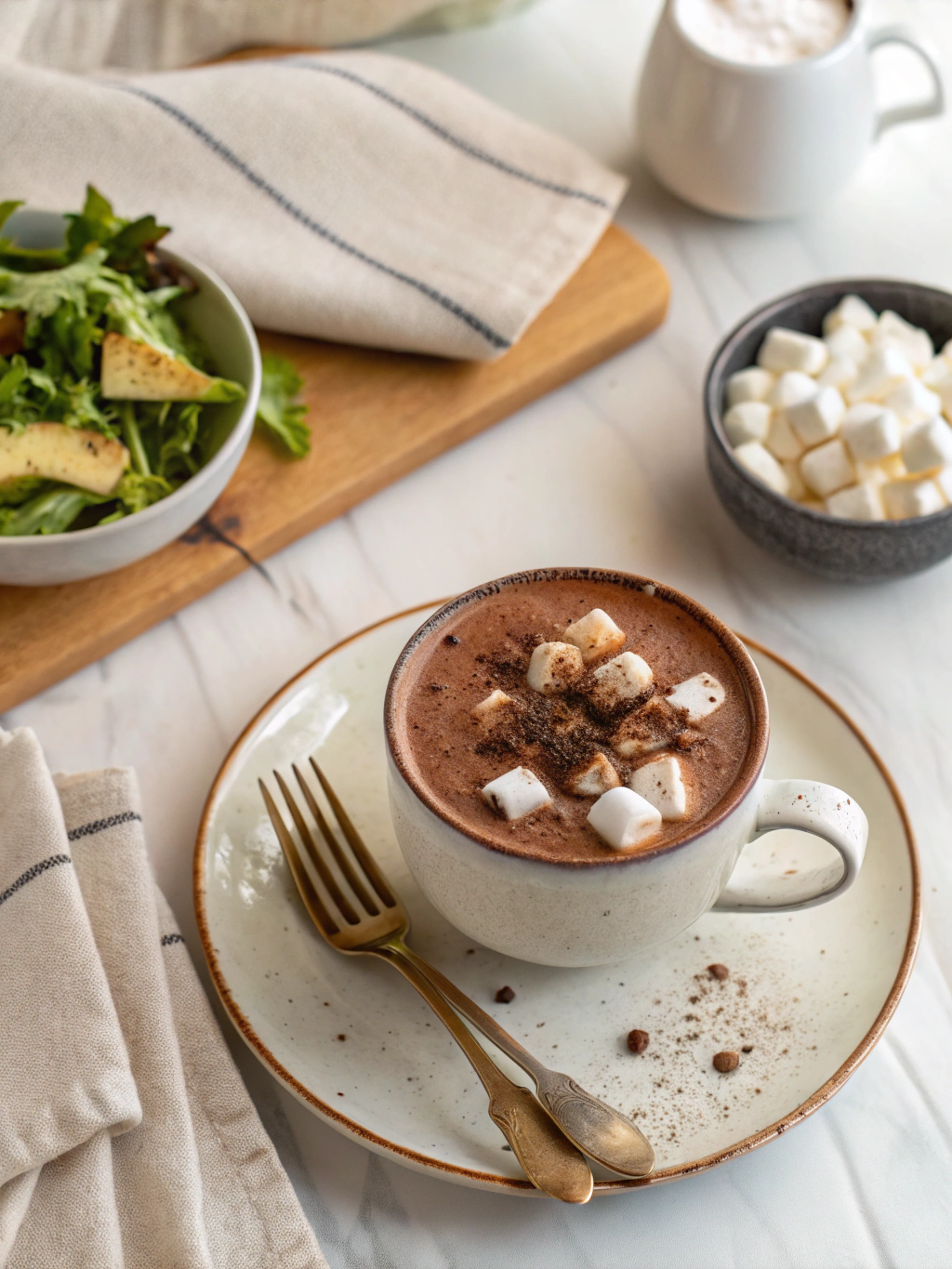 Homemade Hot Chocolate serving suggestion
