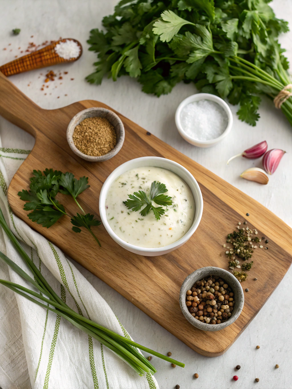 Homemade Ranch Dressing ingredients