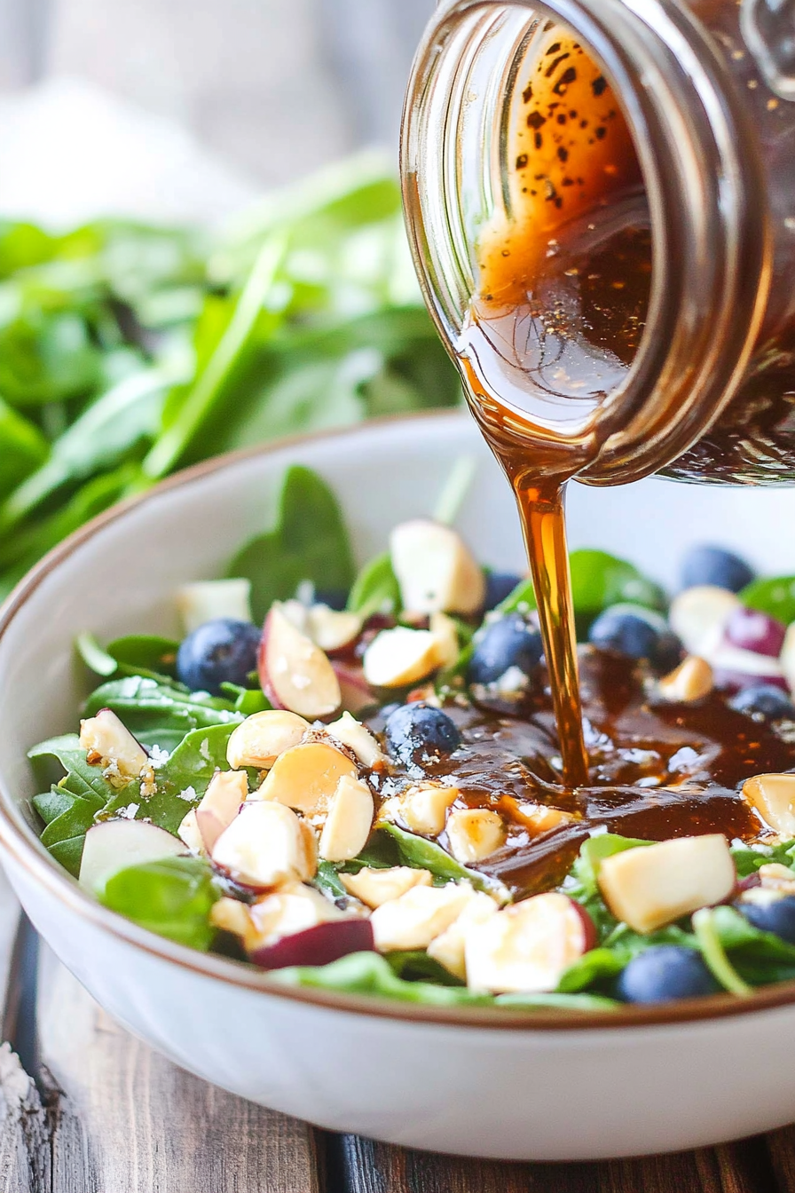Honey Balsamic Vinaigrette Recipe Final Dish Presentation