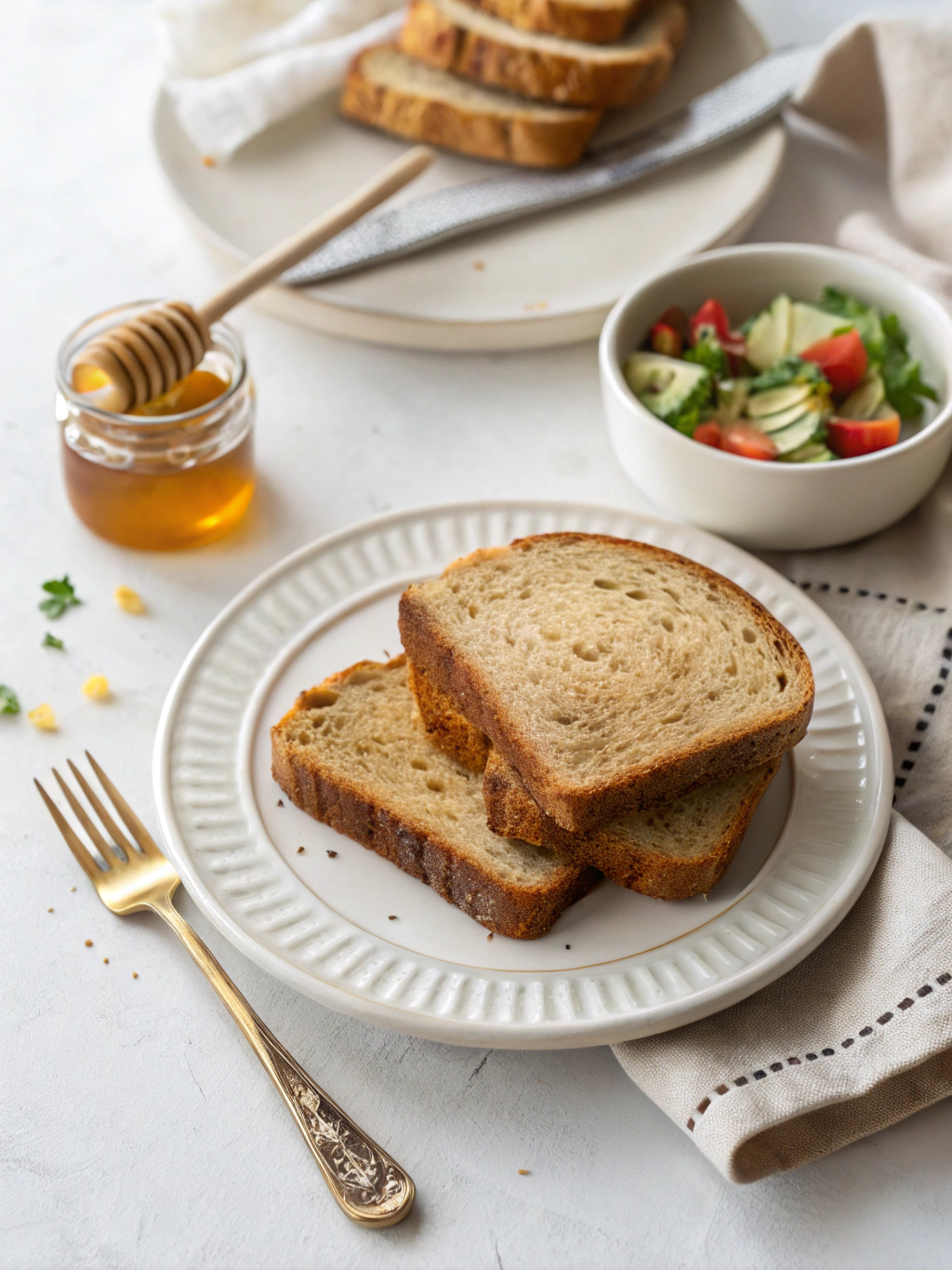 Honey Whole Wheat Bread Recipe serving suggestion