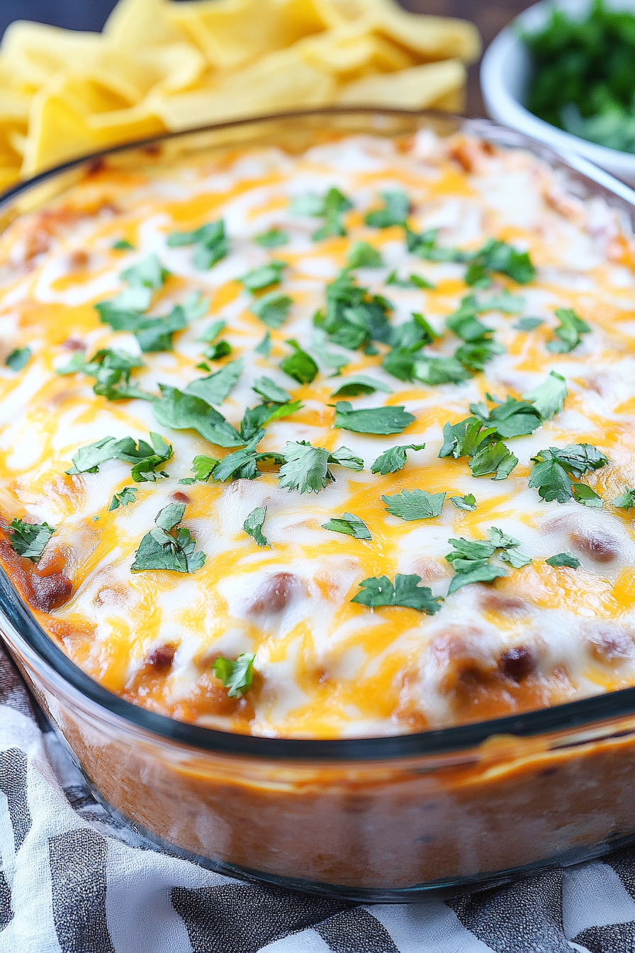 Hot Bean Dip Final Dish Presentation