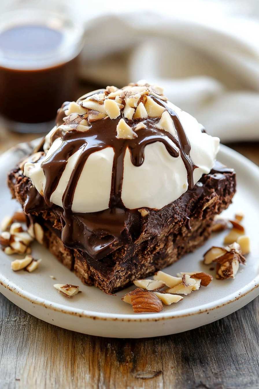 Hot Fudge Sauce Recipe Final Dish Presentation