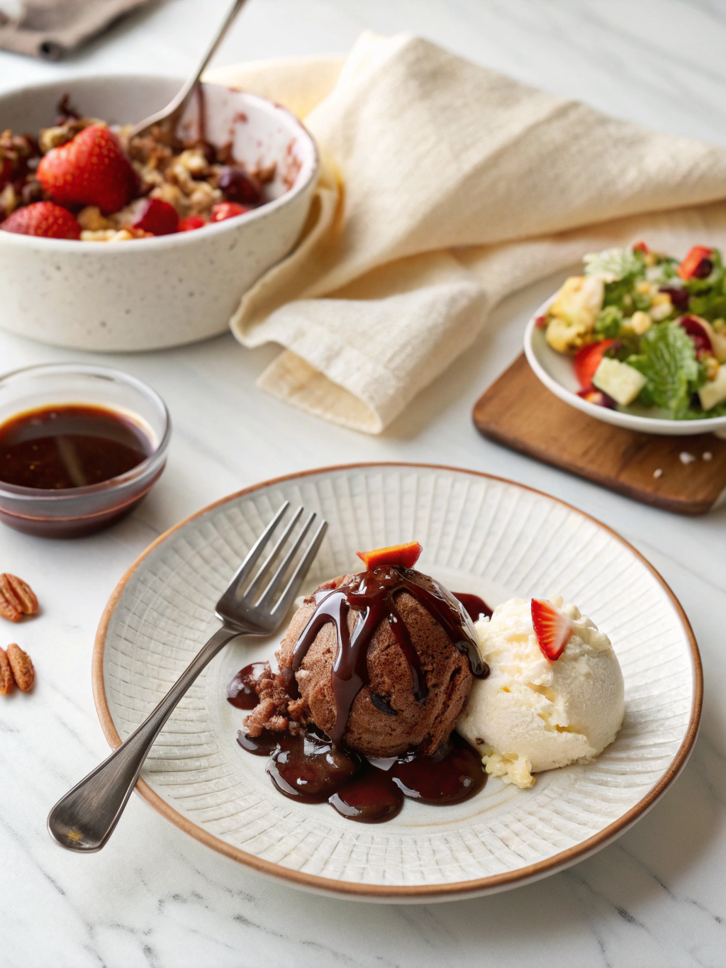 Hot Fudge Sauce Recipe serving suggestion
