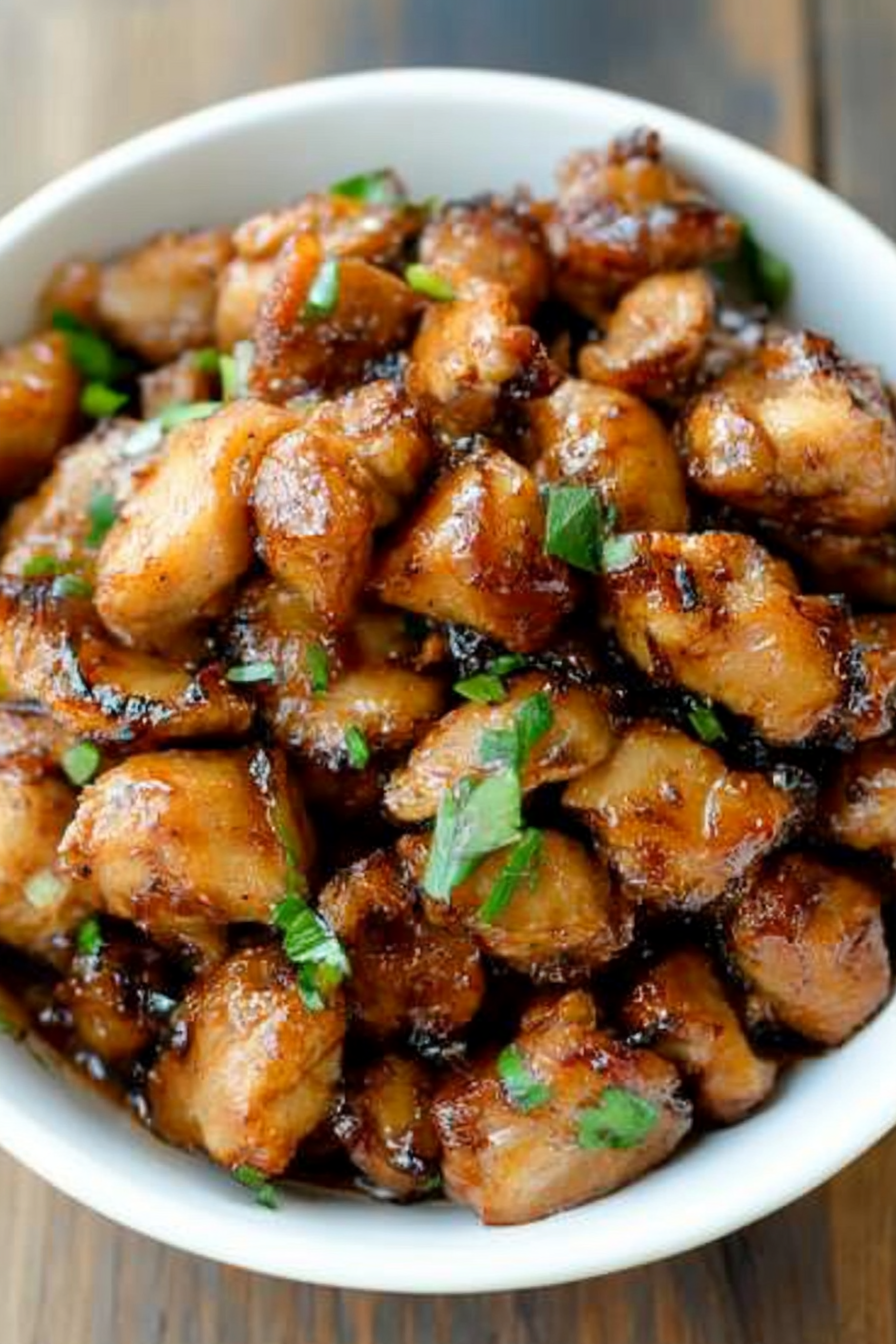 Huli Huli Chicken Bites Final Dish Presentation
