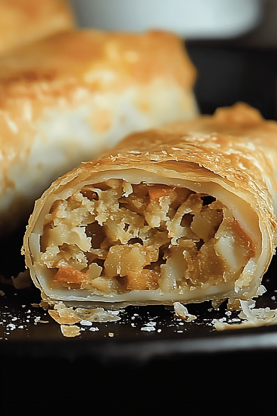 Italian Eggrolls Recipe Final Dish Presentation