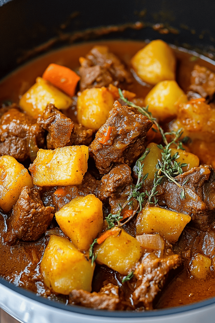 Jamaican Curry Goat Recipe Final Dish Presentation