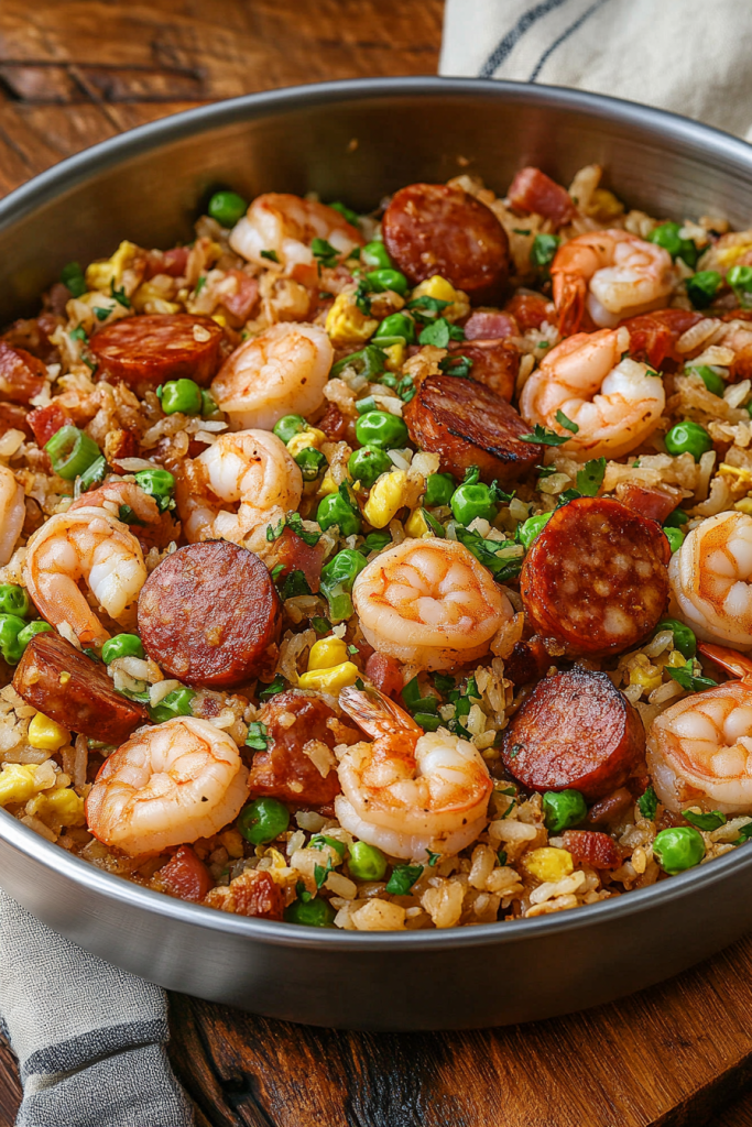 Kielbasa Shrimp Fried Rice