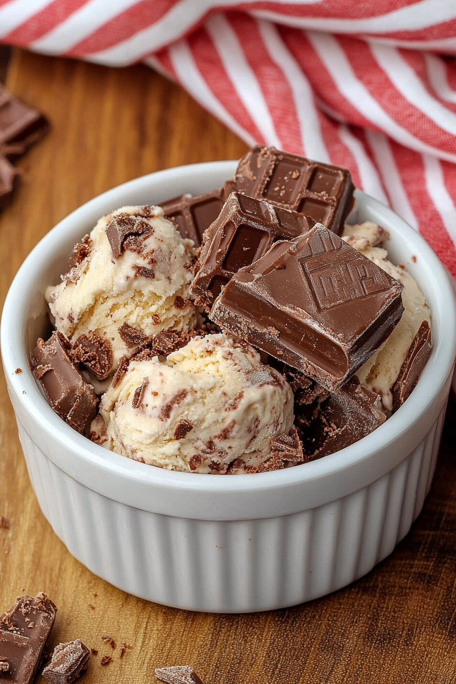 Kit Kat Ice Cream Recipe Final Dish Presentation