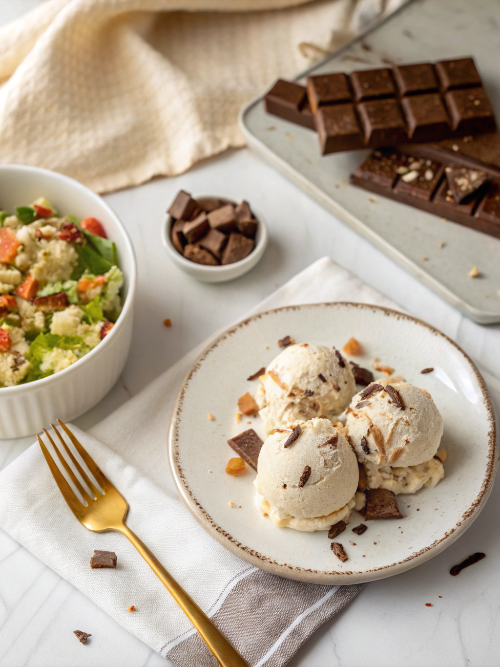 Kit Kat Ice Cream Recipe serving suggestion