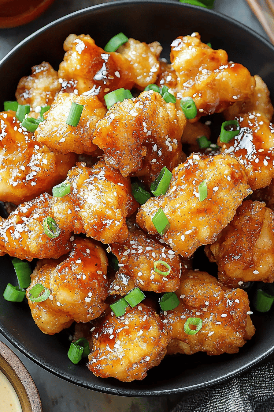 Korean Hawaii Chicken Recipe Final Dish Presentation