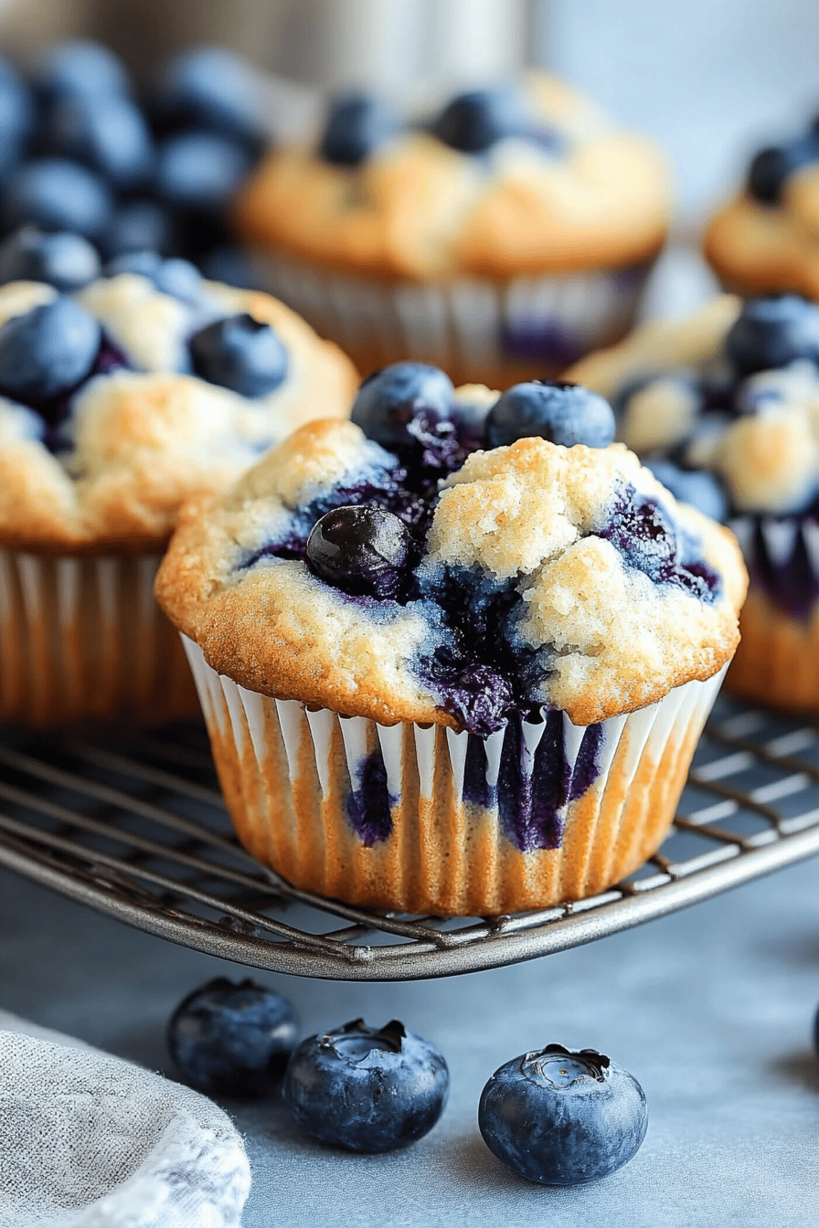 Krusteaz Gluten-Free Blueberry Muffins Final Dish Presentation