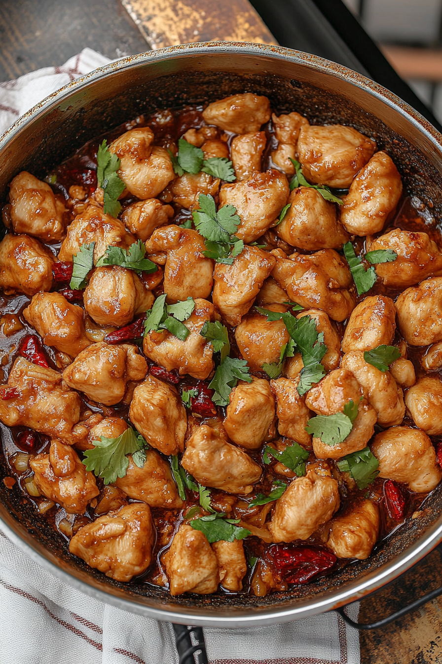Kung Pao Chicken Recipe Final Dish Presentation
