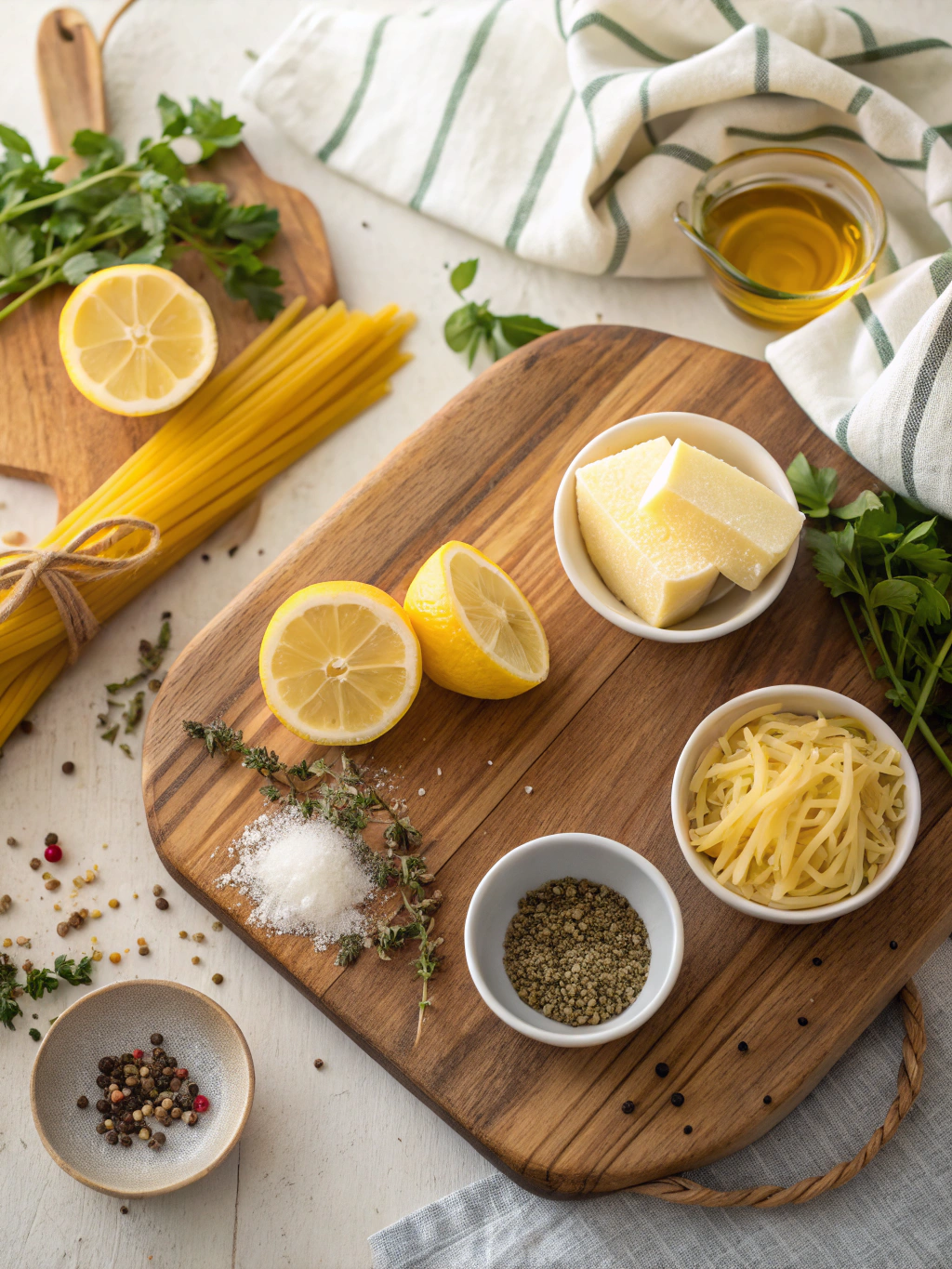 Lemon Butter Pasta ingredients
