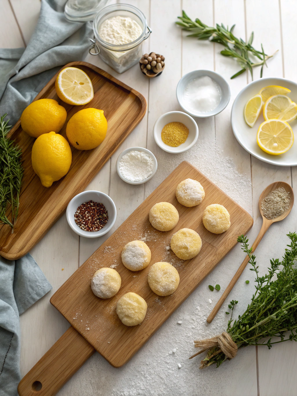 Lemon Crinkle Cookies ingredients
