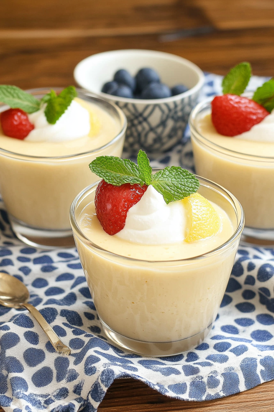 Lemon Posset Recipe Final Dish Presentation