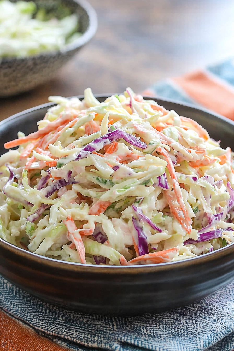 Memphis-Style Coleslaw Final Dish Presentation