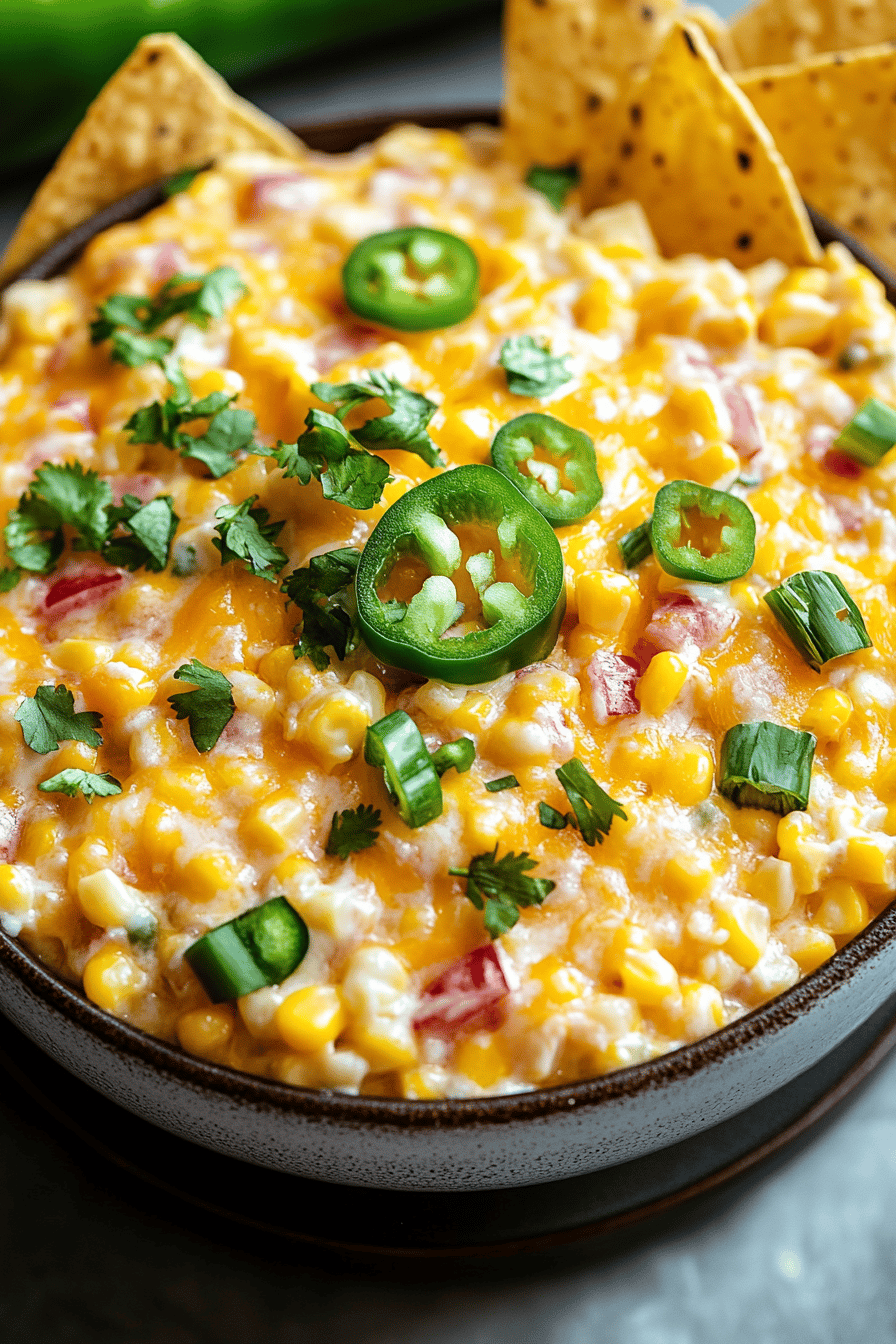 Mexican Corn Dip Recipe ingredients