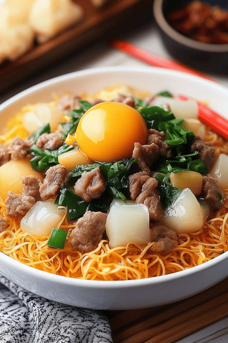Mi Xao Gion Recipe Final Dish Presentation
