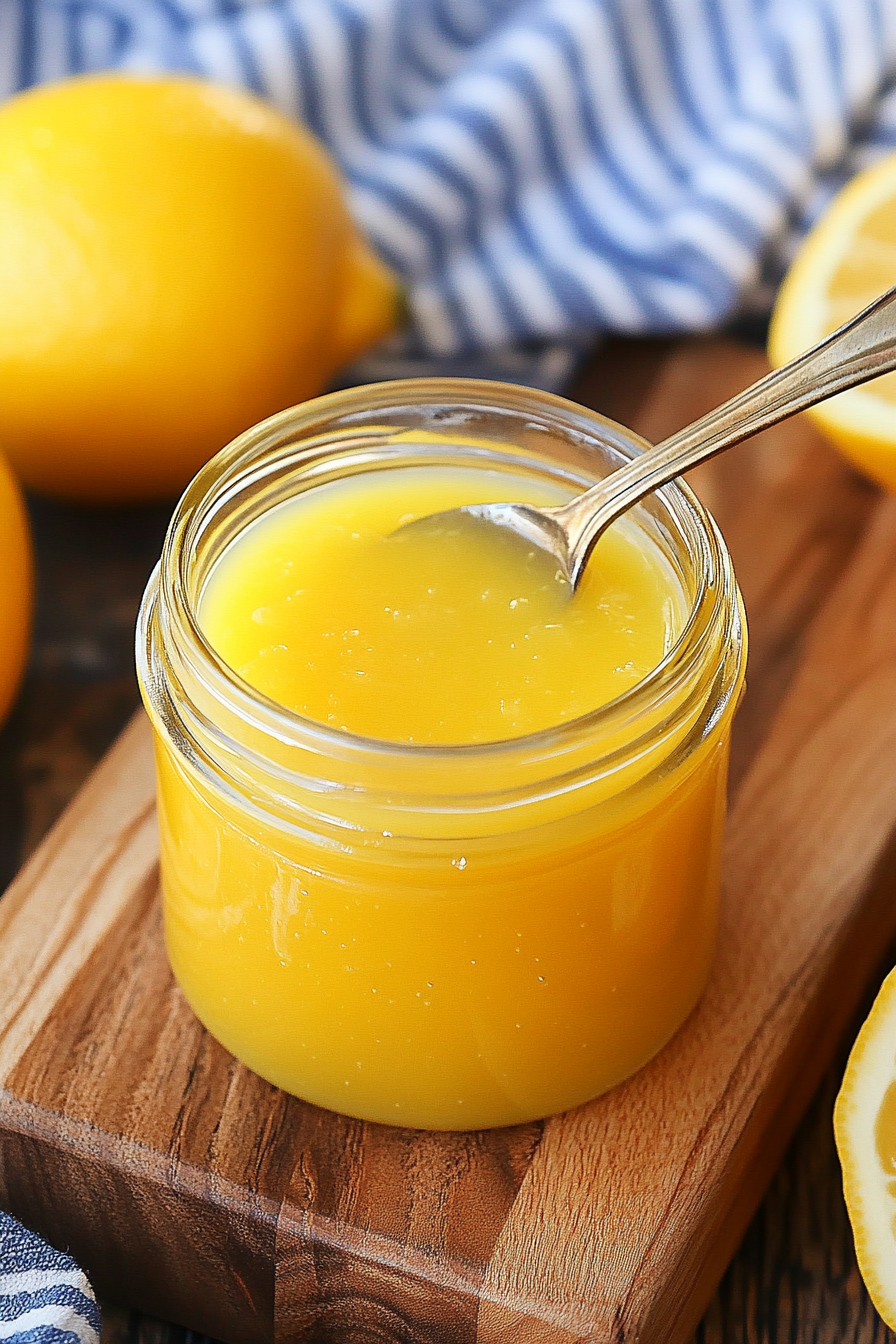 Microwave Lemon Curd Final Dish Presentation