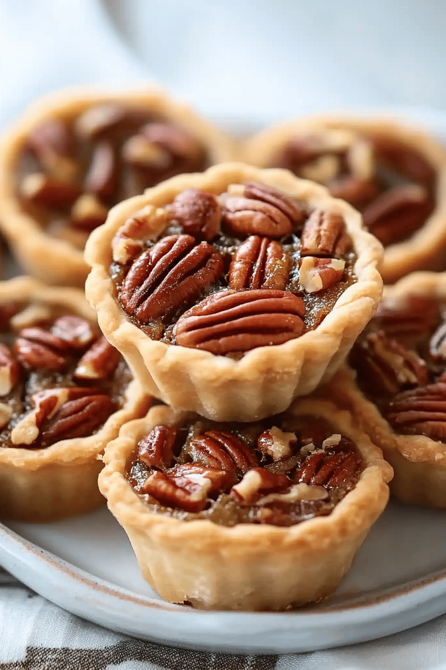 Mini Pecan Pies Final Dish Presentation