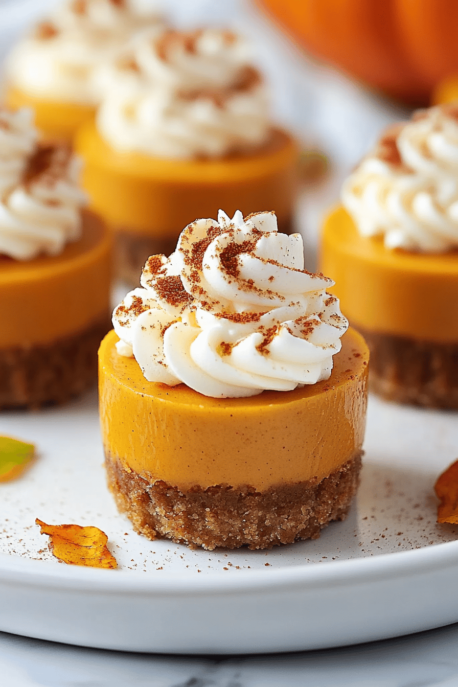 Mini Pumpkin Cheesecakes ingredients